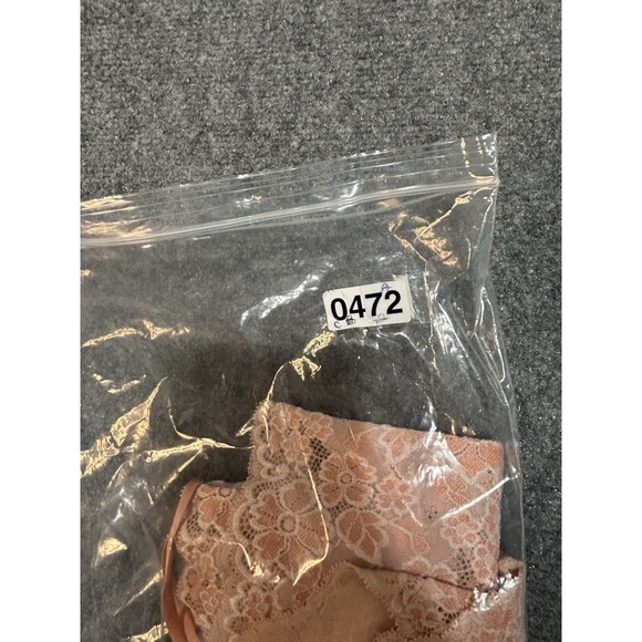 Via Nicci Romantic Nude Beige Floral Lace Slip dress‎ sheer lingerie size large - Picture 10 of 11